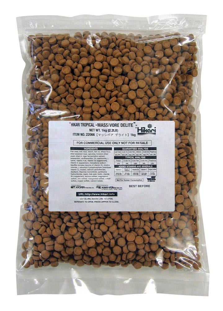 Hikari Massivore Delite Carnivore Pellets Fish Food 2.2lb LG