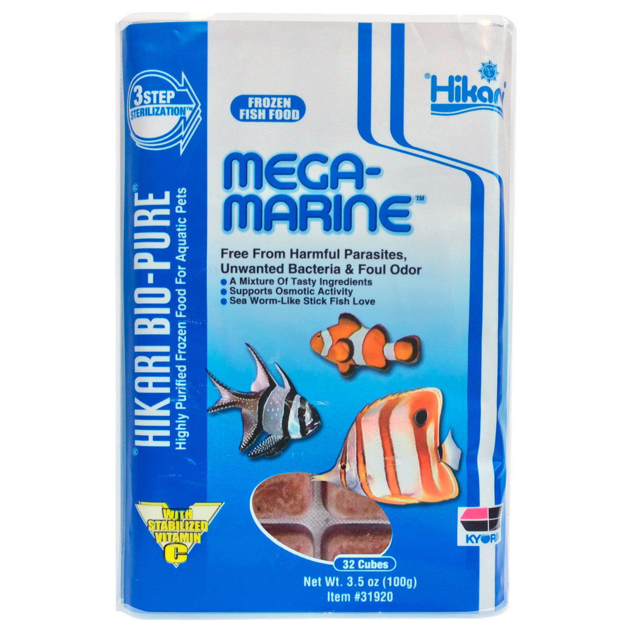 Hikari Mega-Marine Frozen Fish Food 3.5 oz SD-5