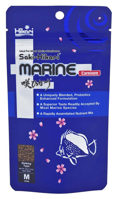 Hikari Saki - Hikari Marine Carnivore Pellets Fish Food 1.41oz MD - Aquarium