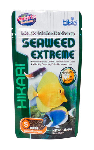 Hikari Seaweed Extreme Pellets Fish Food 1.58oz SM - Aquarium
