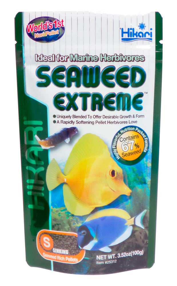 Hikari Seaweed Extreme Pellets Fish Food 3.52oz SM