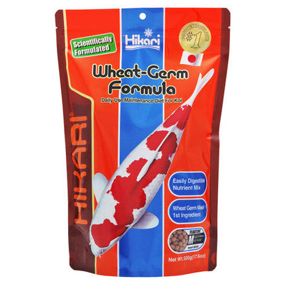 Hikari Wheat - Germ Floating Pellet Fish Food for Koi Goldfish and Other Pond Fishes 17.6oz MD - Aquarium
