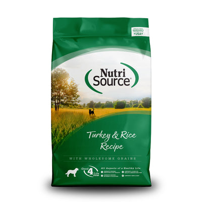 NutriSource Dry Dog Food Turkey & Rice 26 lb 073893271055