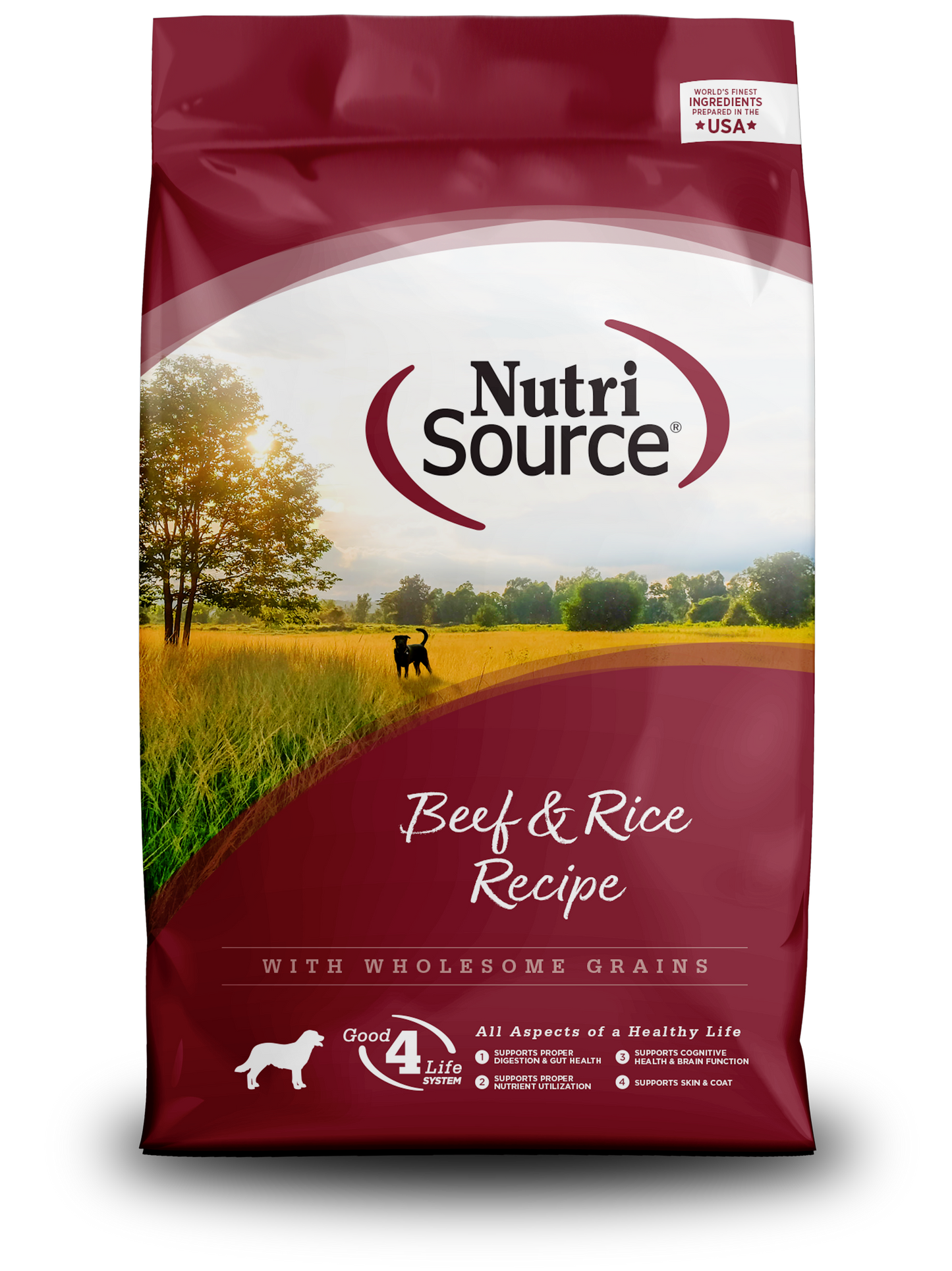NutriSource Dry Dog Food Beef & Rice 26 lb 073893268062