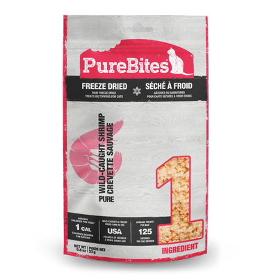 PureBites Freeze Dried Pure Cat Treats Wild-Caught Shrimp .8 oz 878968002783