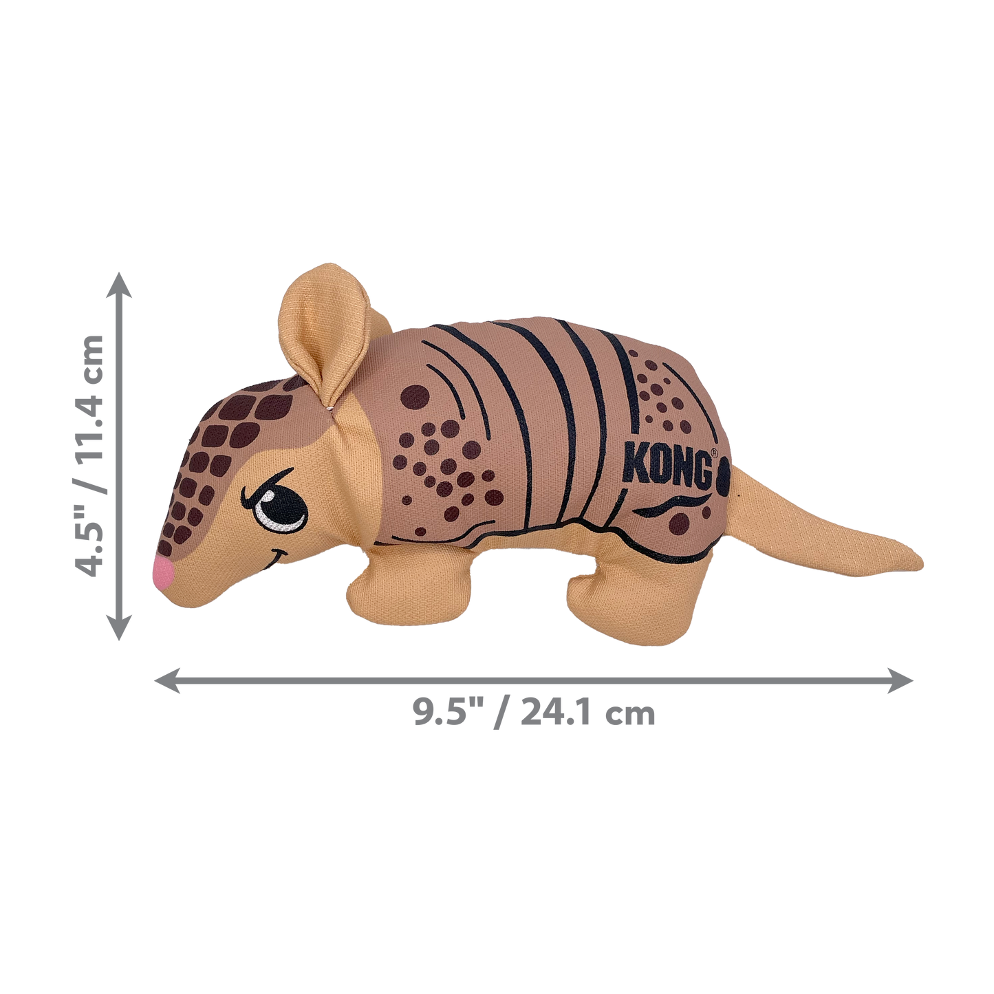 KONG Maxx Friends Dog Toy Armadillo Small 035585523453