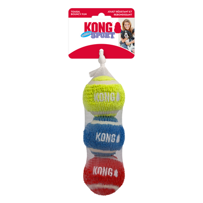 KONG Sport Softies Balls Dog Toy Assorted Color Medium, 3 pk 035585529103