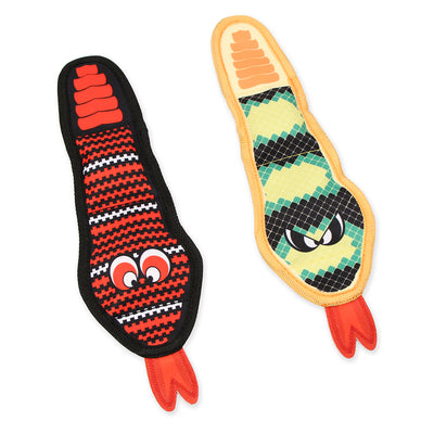 Mammoth Pet Products Squeaky Snake Dog Toy Assorted Color Mini, 12 in 746772750018