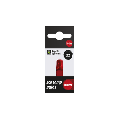 Reptile Systems Eco Halogen Replacement Bulb Red 100 W, 2 pk 3443981230337