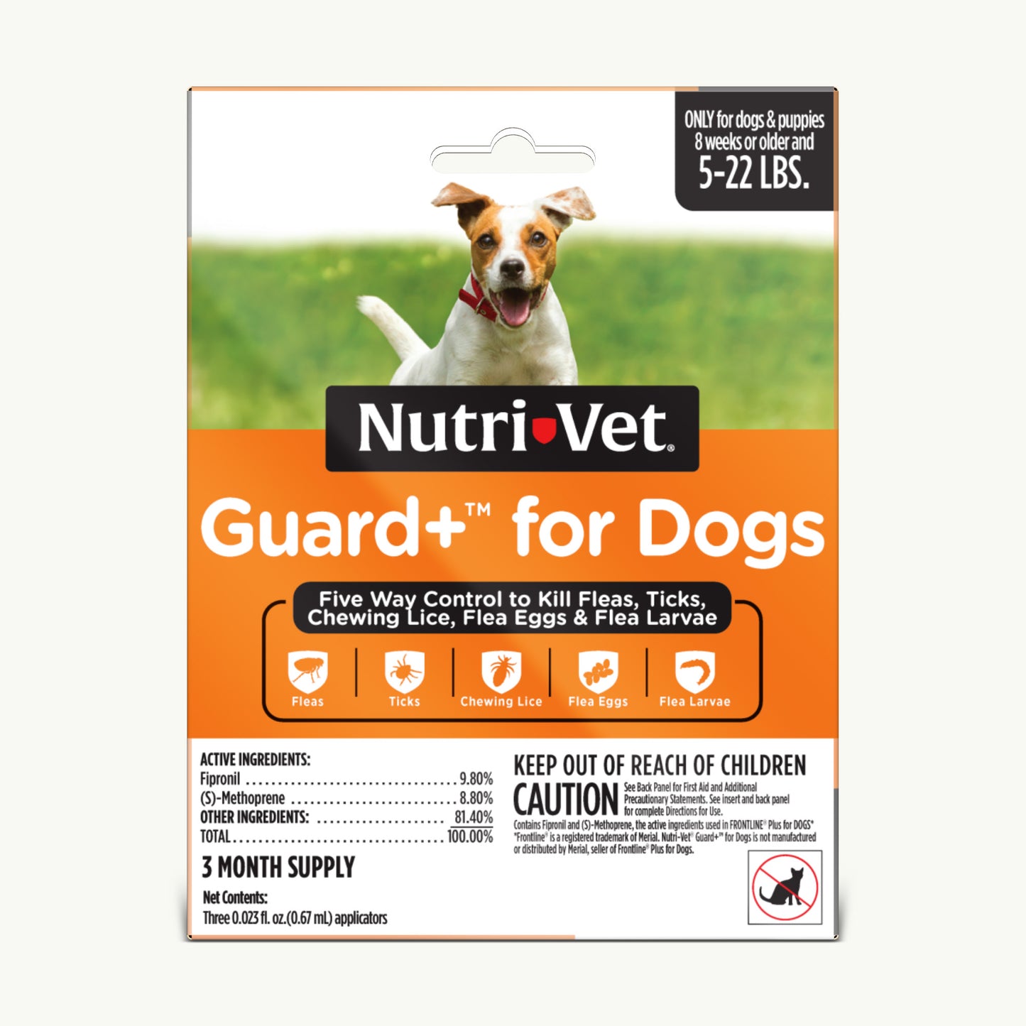 Nutri-Vet Guard+ for Dogs Small Dogs 5-22 lb, 3 pk 669125002056
