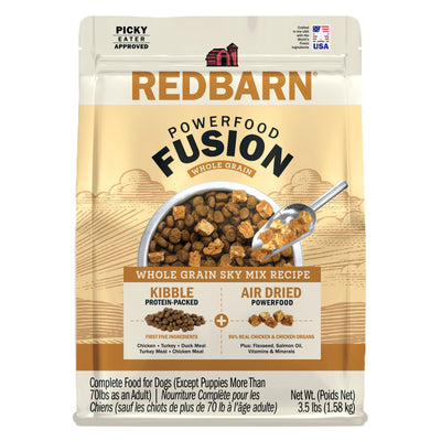 Redbarn Pet Products Powerfood Fusion Whole Grain Dry Dog Food Sky Mix Chicken 3.5 lb 785184120842