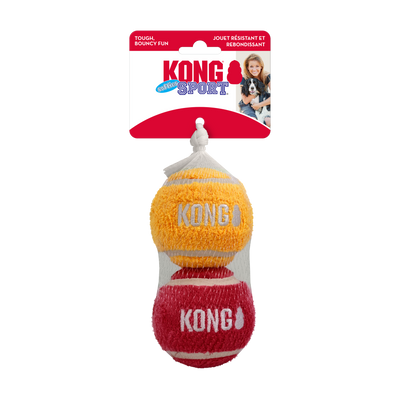 KONG Sport Softies Balls Dog Toy Assorted Color Large, 2Pc 035585529110