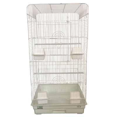 A & E Cages Light Wire Flat Top Cage Black/White 2ea/18In X 18 in, 2 pk 644472013511