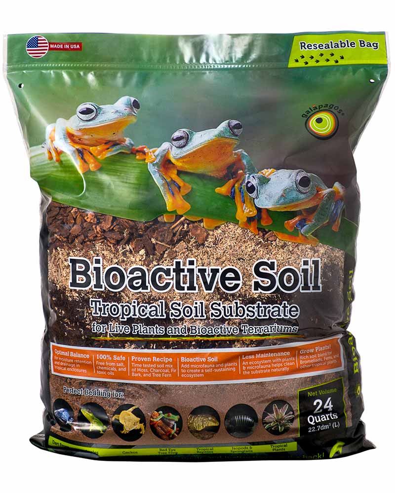 Galapagos Bioactive Tropical Soil Substrate Stand-Up Pouch 24 qt 759834050360
