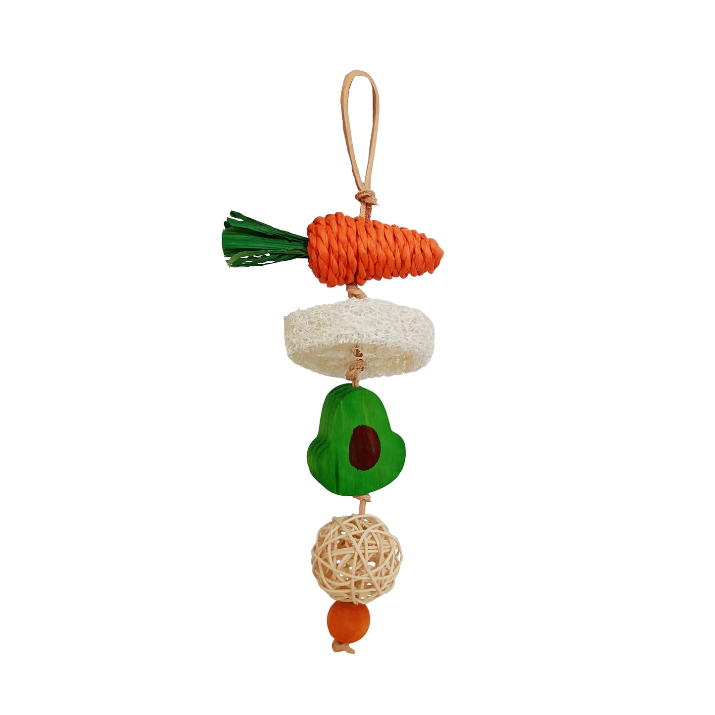 A & E Cages Nibbles Garden Kabob Small Animal Chew Toy 644472004212