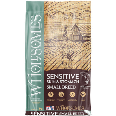 Wholesomes Sensitive Skin & Stomach Small Breed Salmon Dry Dog Food Salmon 12 lb 034846580174