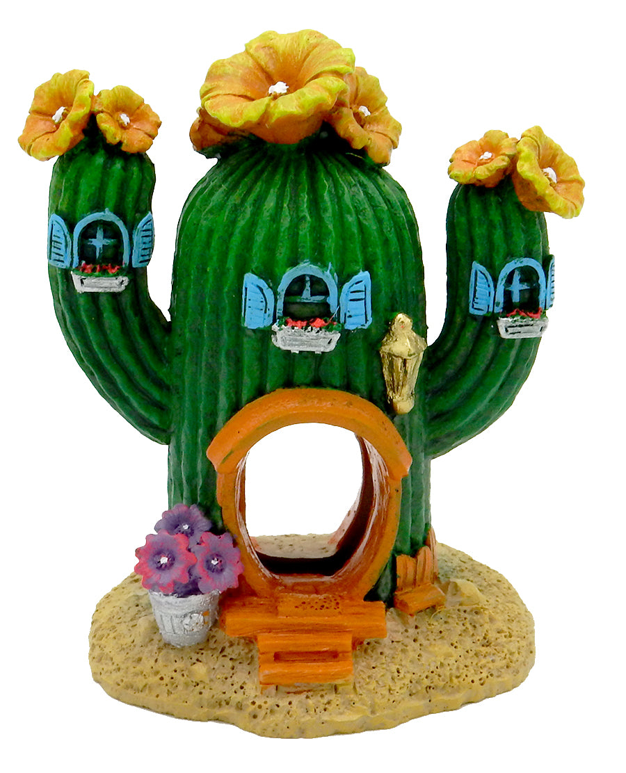 Blue Ribbon Pet Products Exotic Environments Cactus Hideaway Aquarium Ornament Small 030157020811