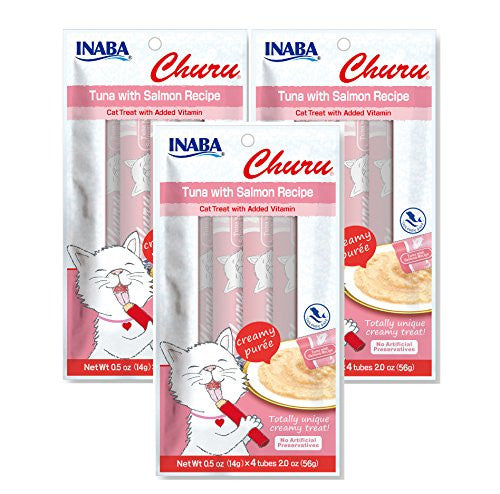 Inaba Churu Tuna with Salmon Recipe 2oz {L+1} 859017 855958006662