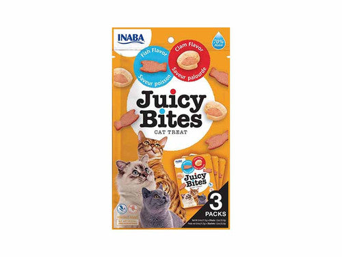Inaba Juicy Bte fish/clam 1.2z - Cat