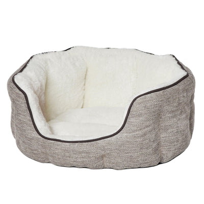 MidWest Homes for Pets QuietTime Deluxe Tulip Dog Bed Taupe S 027773025696