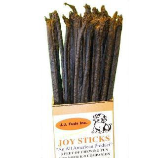 J.J. Fuds Joy Sticks Rawhide Beef 36ā 80/CS {L - 1}545001 - Dog