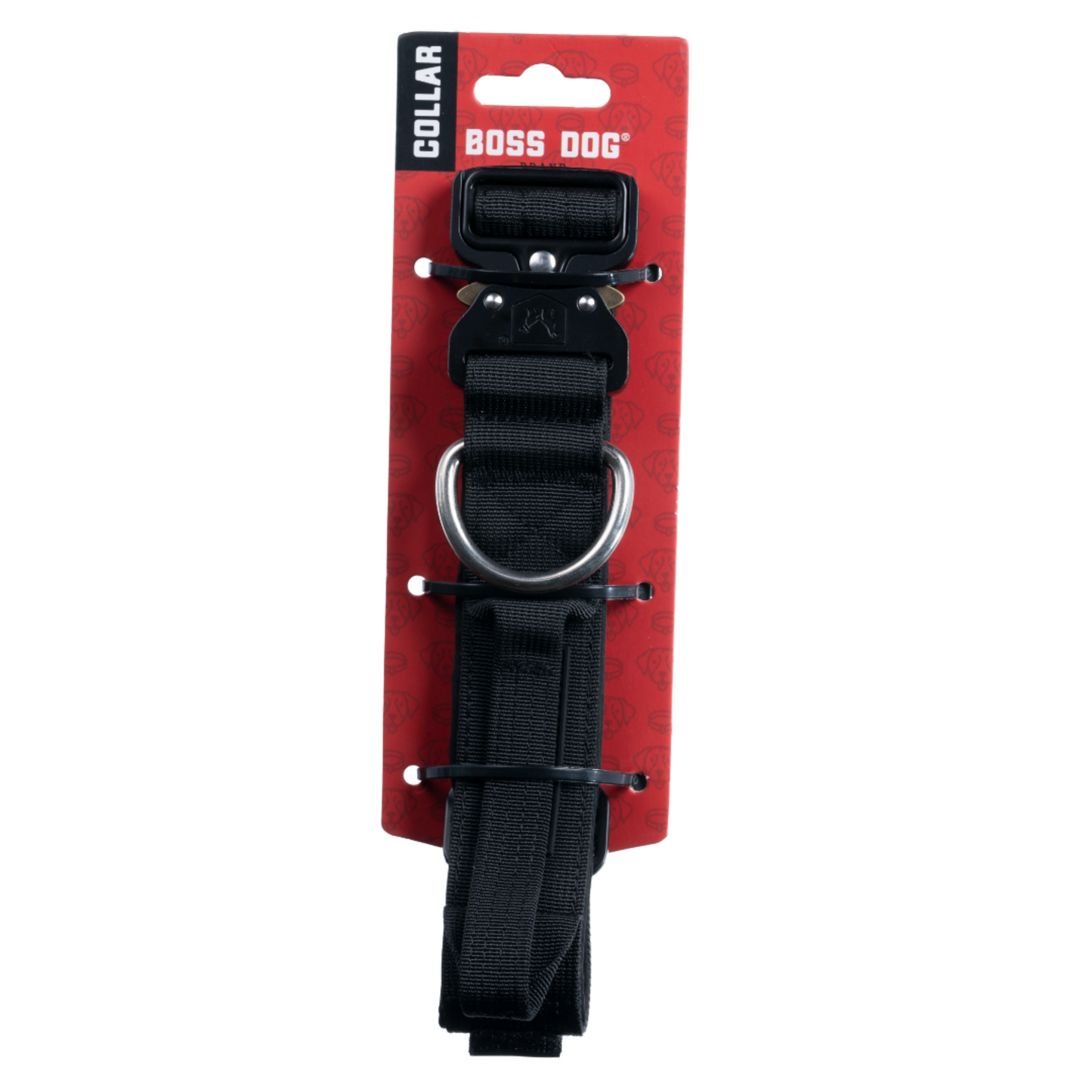 Boss Dog Tactical Adjustable Dog Collar Black Large, 17-22 in 850010391885