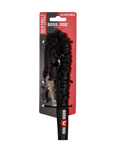 Boss Dog Tactical Seatbelt w/Bungee Black 25-32 in 860012004904