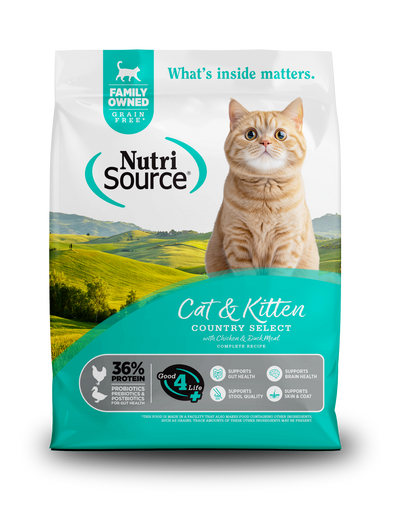 NutriSource NutriSource Select Recipe Grain Free Dry Cat Food Country Select 4 lb 073893282020