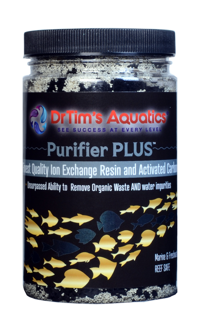 Dr. Tim's Aquatics Purifier PLUS Ion Exchange Filter Resin & Activated Carbon 16 oz, 525 gal 812540018960