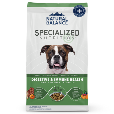 Natural Balance Pet Foods Specialized Digestive & Immune Dry Dog Food Lamb & Oatmeal 3.5 lb 723633007177