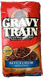 JM Smuckers Delmonte Gravy Train Beefy Dry Dog Food 35lb. 799272