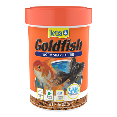 Tetra Goldfish Worm Shaped Bites 2.46 oz 046798785873