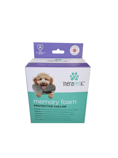 Arlee Pet Products TheraPetic Memory Foam Protective Collar Charcoal 10 - 15 in 086268199380