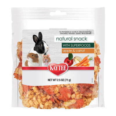 Kaytee Natural Snack with Superfoods Carrot & Apple 2.5 oz 071859006314
