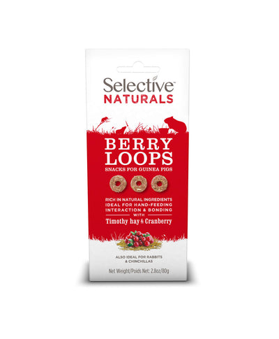 Science Selective Berry Loops Snacks for Guinea Pigs 4ea/2.8 oz 730582000746