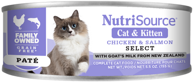 NutriSource Cat & Kitten Canned Cat Food Select 12ea/5.5 oz 073893922094