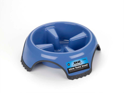 JW Pet Skid Stop Slow Feed Dog Bowl Assorted XL