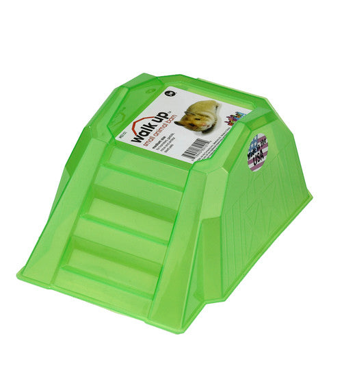 JW Pet Walk Up Barn for Small Animals Green MD - Small - Pet