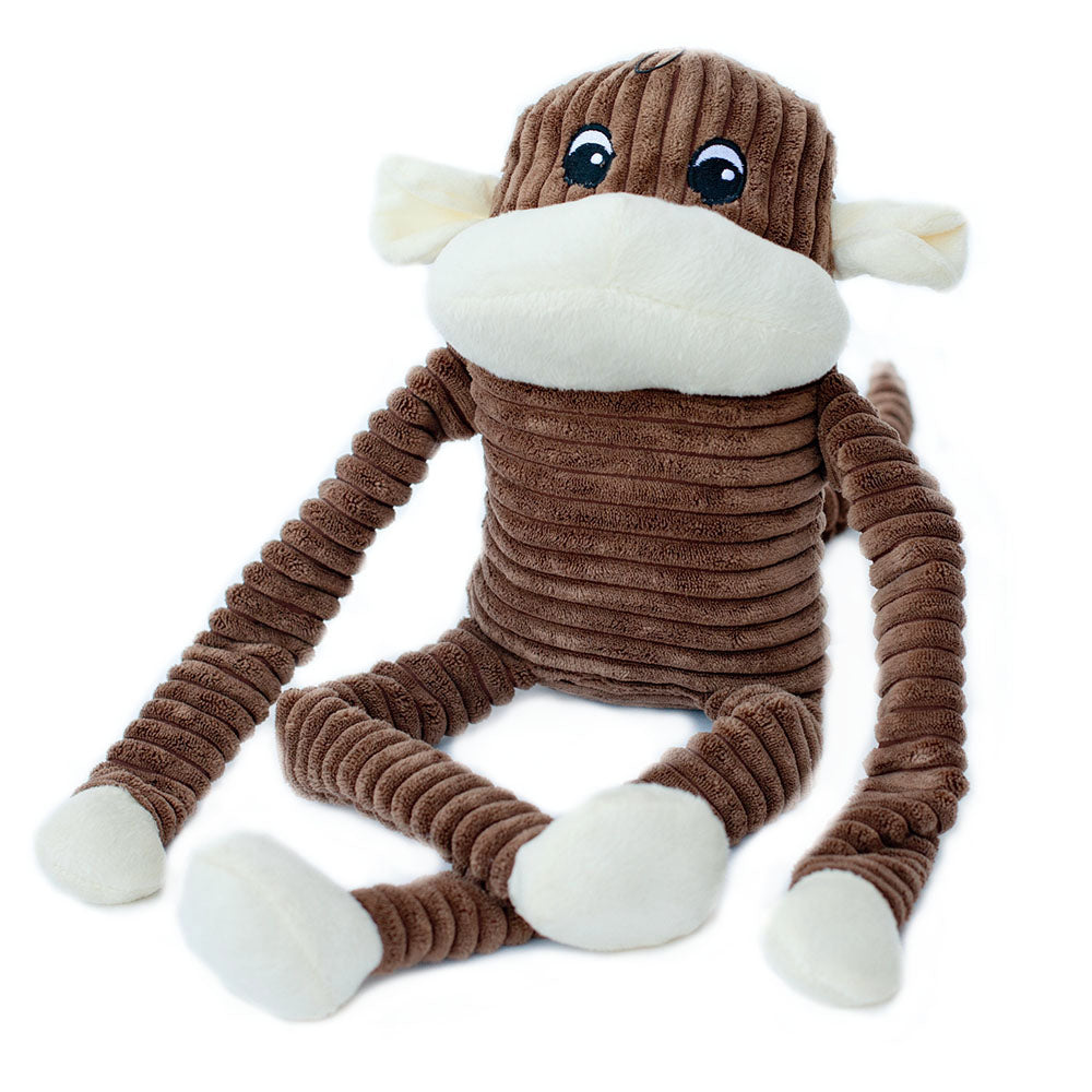 ZippyPaws Spencer the Crinkle Monkey Dog Toy Brown X-Large 818786011369