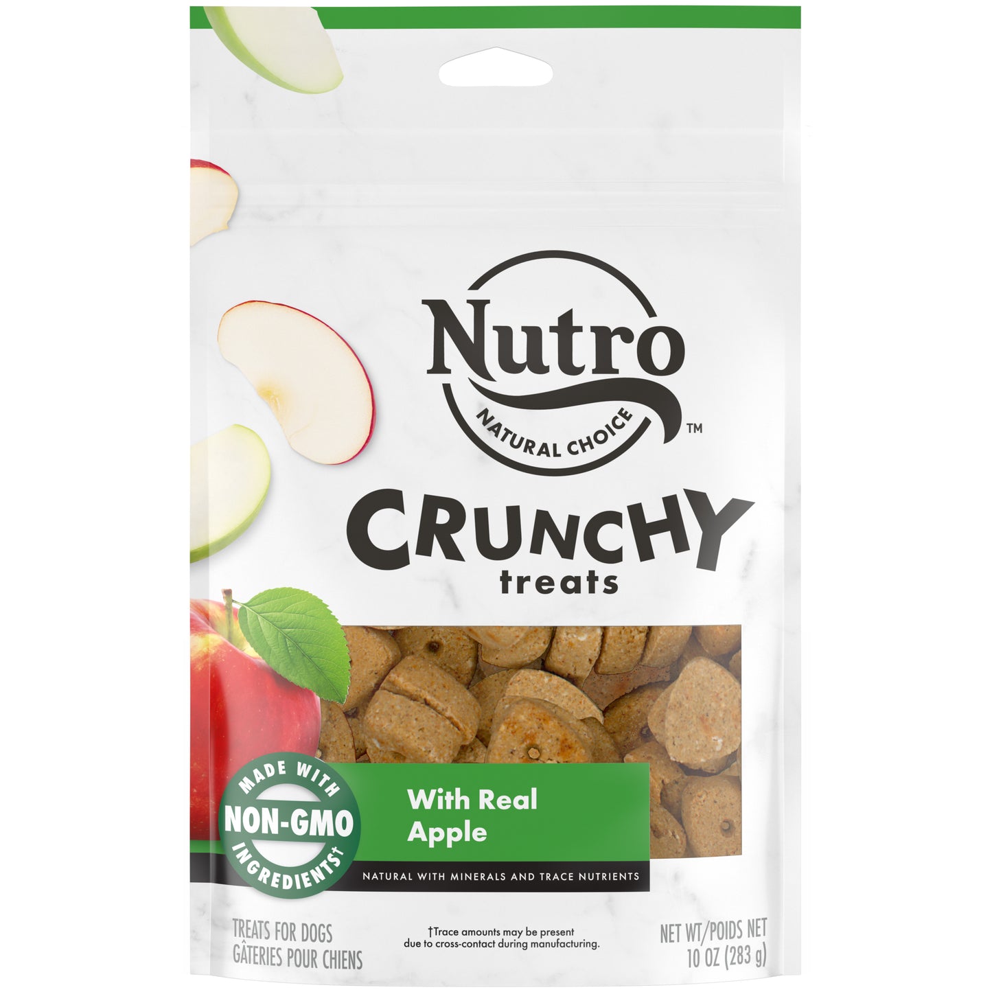 Nutro Products Crunchy Dog Treats Apple 10 oz 079105110860