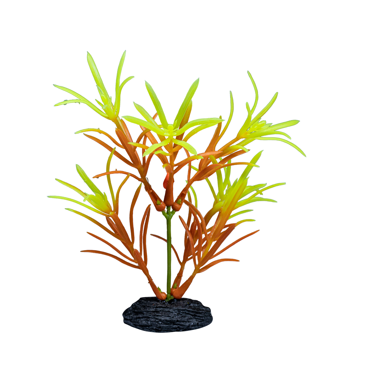 GloFish Ombre Leaf Aquarium Plant Orange & Yellow Small 046798786801