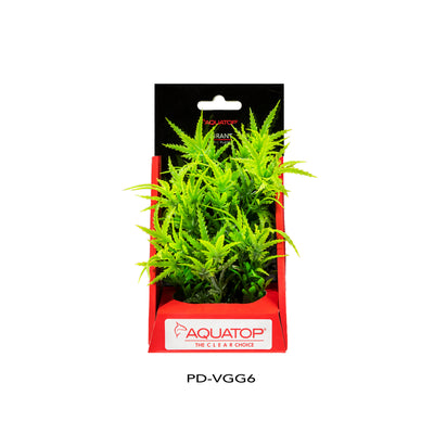 Aquatop Vibrant Garden Plant Green 6 in 810074880275
