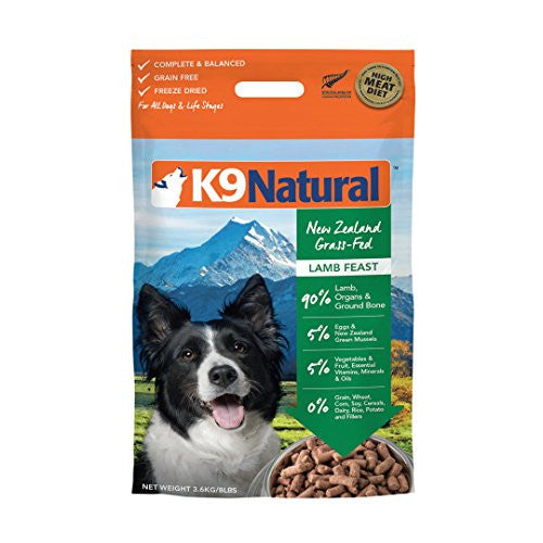 K9 Natural Dog Freeze-dried Lamb 8lb {L-x} 9421900779130