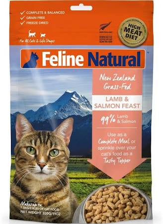 K9 Naturals Cat Freeze-dried Lamb Salmon 11oz {L+x} 9421904518001