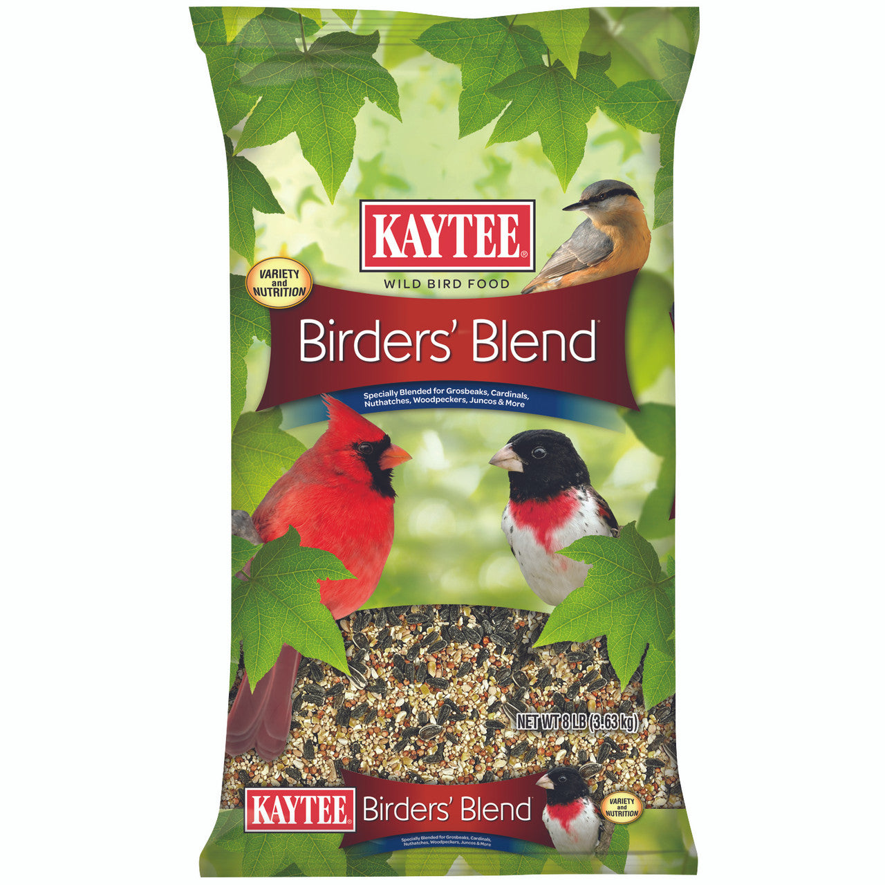 Kaytee Birders' Blend, Wild Bird Food, 8 Pound Bag