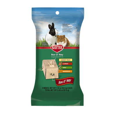 Kaytee Box O’ Hay Variety Pack Carrot Mint and Marigold 3.45 oz - Small - Pet