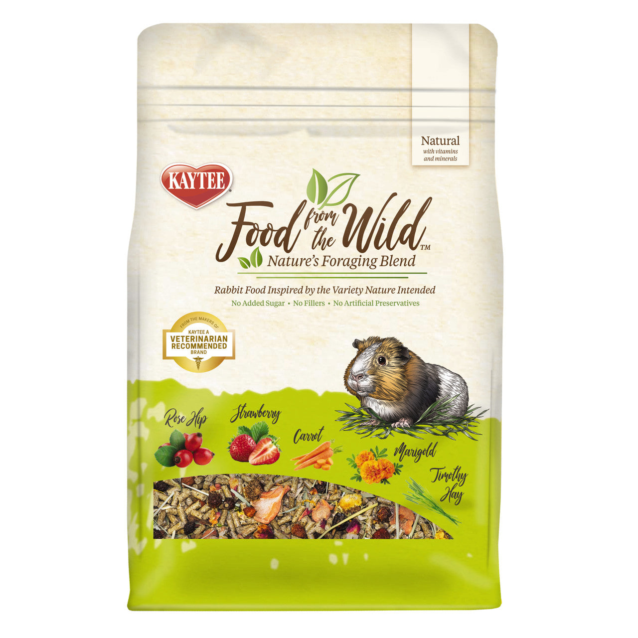 Kaytee Food From The Wild Guinea Pig Food, 4 pounds