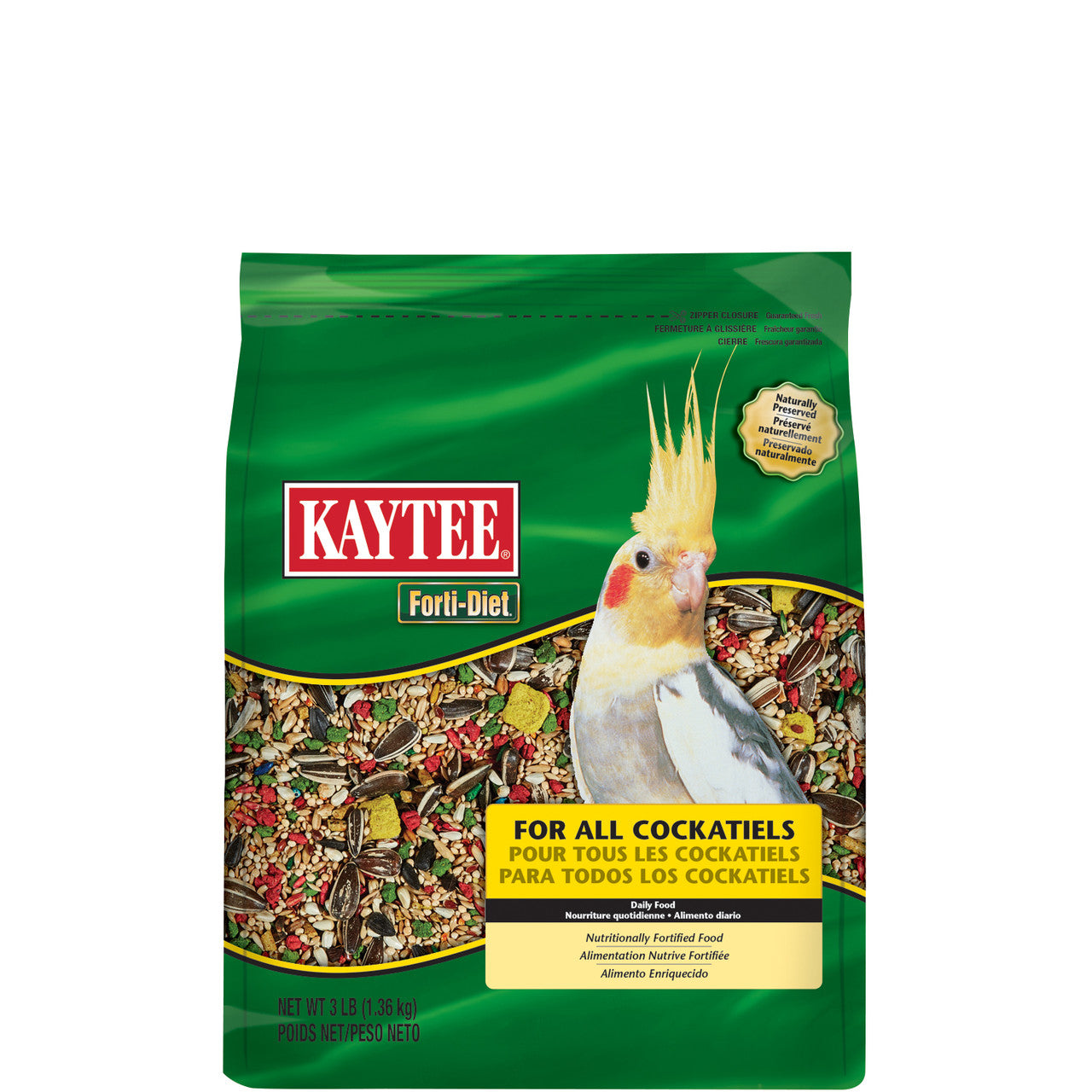 Kaytee Forti-Diet Cockatiel, 3 pounds