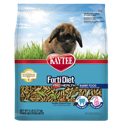 Kaytee Forti - Diet Pro Health Adult Rabbit Food 5lb - Small - Pet