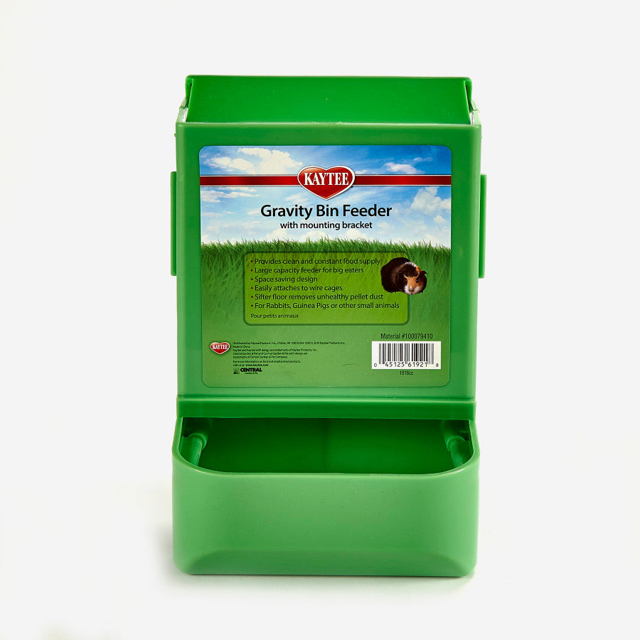 Kaytee Gravity Bin Feeder With Bracket Assorted - Small - Pet